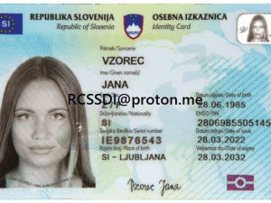 Slovenian identity card for sale online